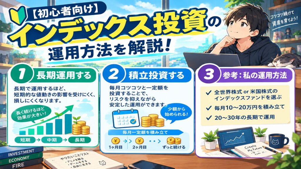 インデックス投資の運用方法