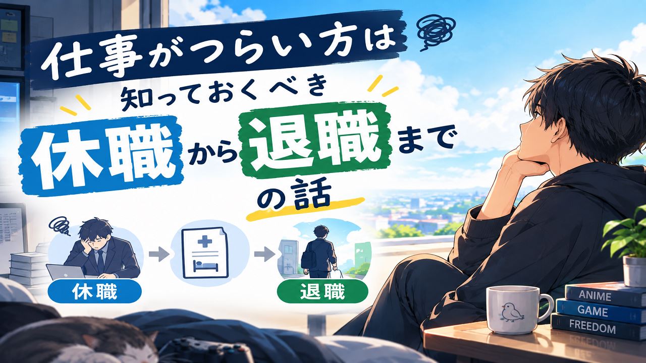 仕事がつらい方は知っておくべき休職から退職までの話