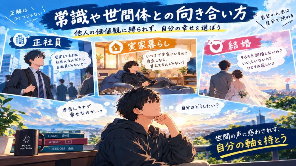 常識や世間体との向き合い方